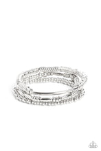 Load image into Gallery viewer, Paparazzi Monochromatic Medley - Silver Bracelet
