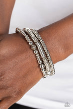 Load image into Gallery viewer, Paparazzi Monochromatic Medley - Silver Bracelet
