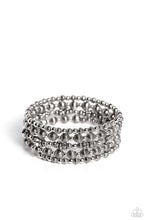 Load image into Gallery viewer, Paparazzi Striped Stack - Silver Bracelet
