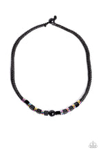 Load image into Gallery viewer, Paparazzi Oil Spill Orbit - Black Necklace
