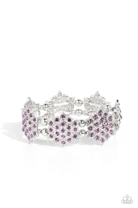 Paparazzi Scintillating Snowflakes - Purple Bracelet