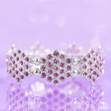 Load image into Gallery viewer, Paparazzi Scintillating Snowflakes - Purple Bracelet
