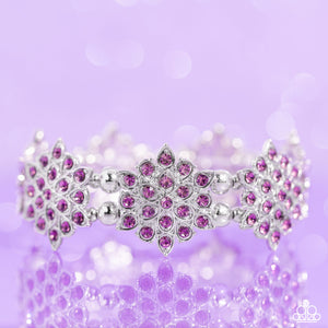 Paparazzi Scintillating Snowflakes - Purple Bracelet