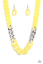 Load image into Gallery viewer, Paparazzi Curb Your Enthusiasm - Yellow Necklace
