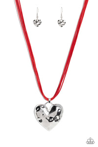 Paparazzi Confident Courtship - Red Necklace