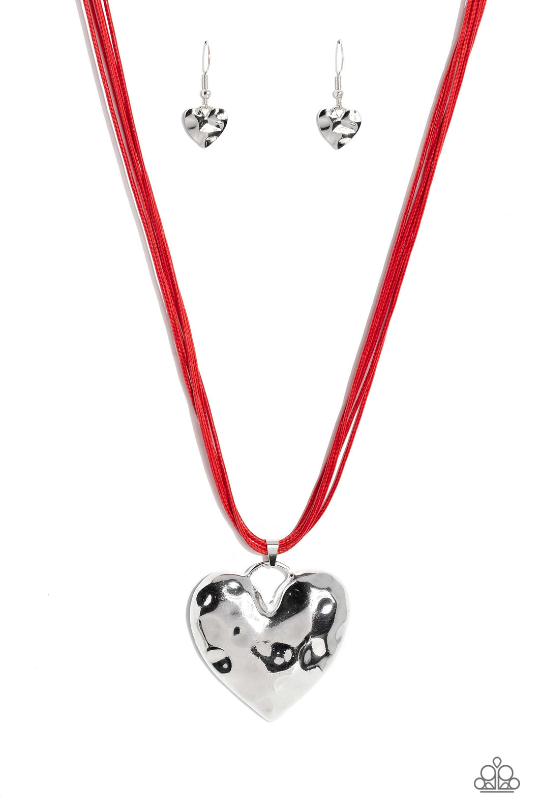 Paparazzi Confident Courtship - Red Necklace