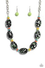 Load image into Gallery viewer, Paparazzi No Laughing SPLATTER - Green Necklace
