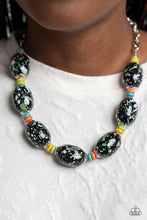 Load image into Gallery viewer, Paparazzi No Laughing SPLATTER - Green Necklace
