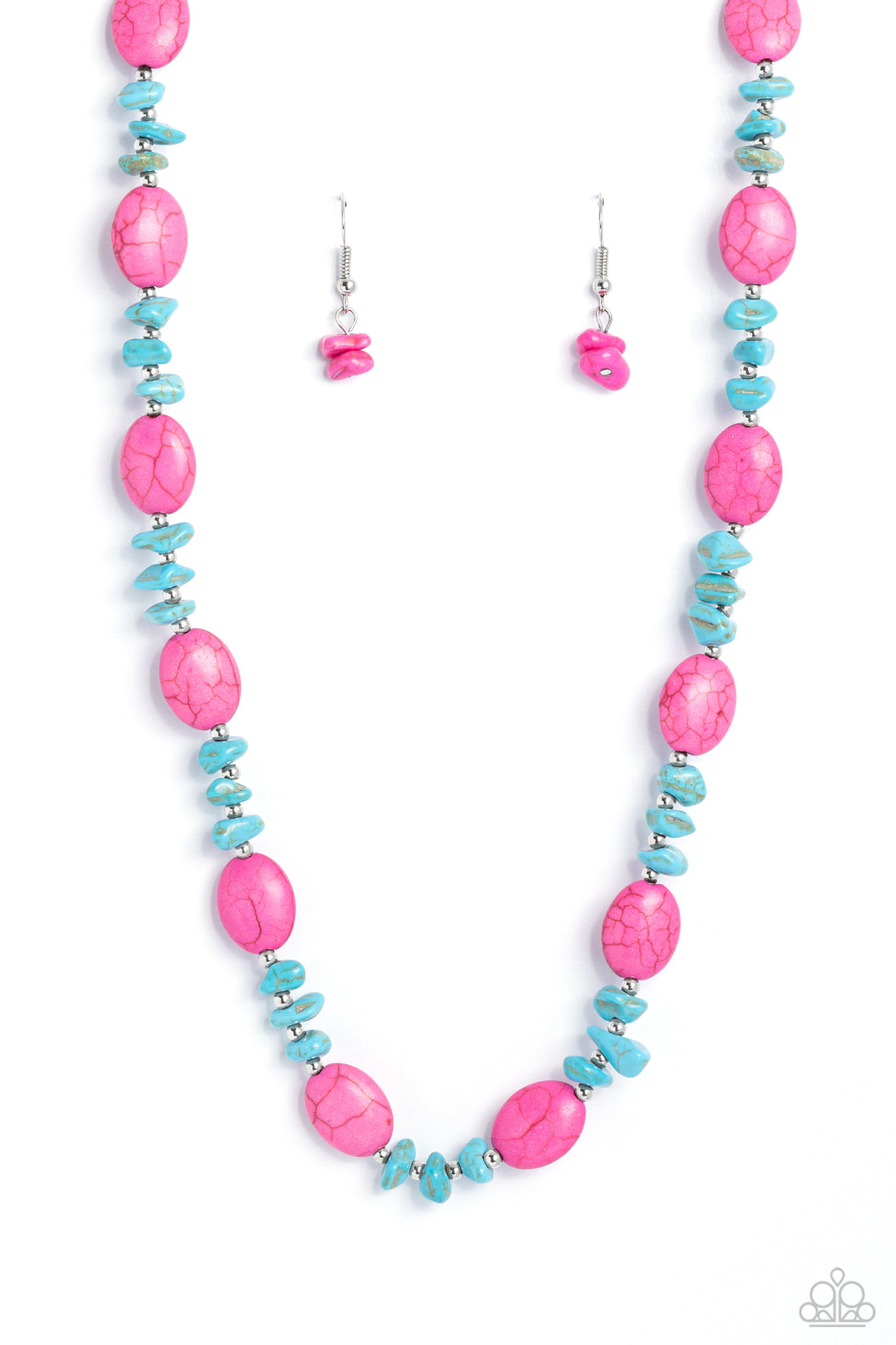 Paparazzi Stone Age Showcase - Pink Necklace