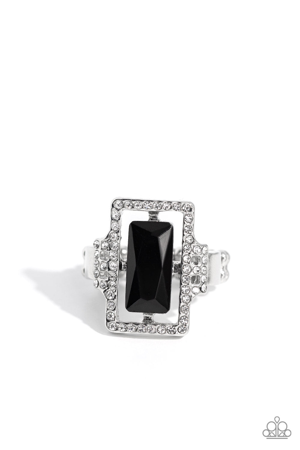 Paparazzi Emerald Elegance - Black Ring
