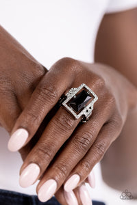 Paparazzi Emerald Elegance - Black Ring
