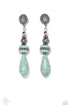Load image into Gallery viewer, Paparazzi Desert Fever - Blue Earrings
