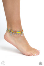 Load image into Gallery viewer, Paparazzi Surfing Safari - Blue Ankle Bracelet
