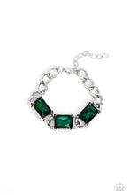 Load image into Gallery viewer, Paparazzi Dazzling Debut - Green Bracelet
