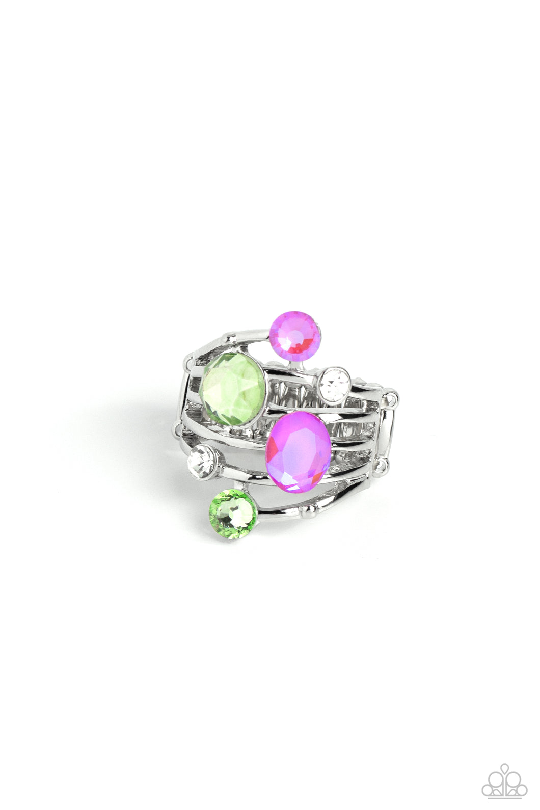 Paparazzi Timeless Trickle - Green Ring