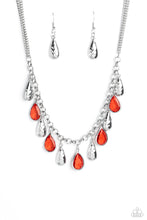 Load image into Gallery viewer, Paparazzi Teardrop Timbre - Red Necklace
