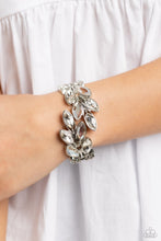 Load image into Gallery viewer, Paparazzi Luminous Laurels - White Bracelet
