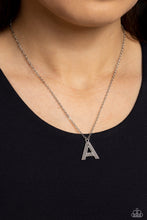 Load image into Gallery viewer, Paparazzi Leave Your Initials - Silver A Necklace
