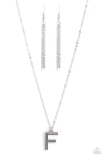 Load image into Gallery viewer, Paparazzi Leave Your Initials - Silver F Necklace
