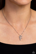 Load image into Gallery viewer, Paparazzi Leave Your Initials - Silver F Necklace

