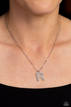 Load image into Gallery viewer, Paparazzi Leave Your Initials - Silver R Necklace

