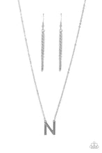 Load image into Gallery viewer, Paparazzi Leave Your Initials - Silver N Necklace
