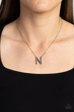 Load image into Gallery viewer, Paparazzi Leave Your Initials - Silver N Necklace
