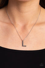 Load image into Gallery viewer, Paparazzi Leave Your Initials - Silver L Necklace
