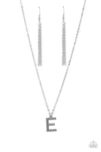 Load image into Gallery viewer, Paparazzi Leave Your Initials - Silver E Necklace
