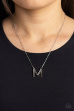 Load image into Gallery viewer, Paparazzi Leave Your Initials - Silver M Necklace
