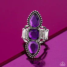 Load image into Gallery viewer, Paparazzi Dazzling Direction - Purple Earrings
