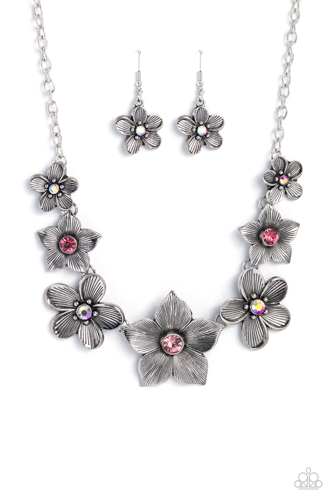 Paparazzi Free FLORAL - Pink Necklace