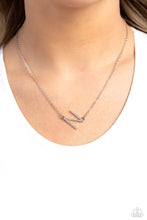 Load image into Gallery viewer, Paparazzi INITIALLY Yours - N - White Necklace
