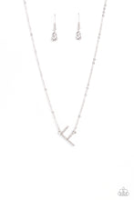 Load image into Gallery viewer, Paparazzi INITIALLY Yours - F - White Necklace
