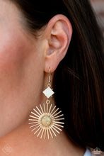 Load image into Gallery viewer, Paparazzi Seize the Sunburst - Gold Earrings
