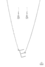 Load image into Gallery viewer, Paparazzi INITIALLY Yours - E - White Necklace
