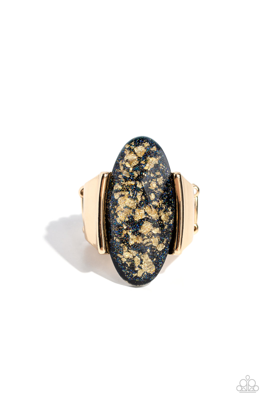 Paparazzi Shimmery Sovereign - Black Ring