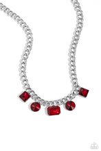 Load image into Gallery viewer, Paparazzi Alternating Audacity - Red Necklace
