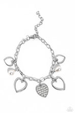 Load image into Gallery viewer, Paparazzi GLOW Your Heart - White Bracelet
