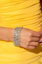 Load image into Gallery viewer, Paparazzi GLASSY Gallery - White Bracelet
