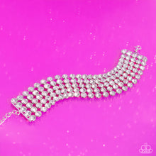 Load image into Gallery viewer, Paparazzi GLASSY Gallery - White Bracelet
