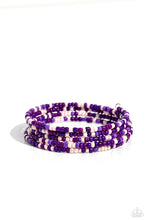 Load image into Gallery viewer, Paparazzi Coiled Candy - Purple Bracelet
