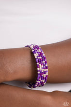 Load image into Gallery viewer, Paparazzi Coiled Candy - Purple Bracelet
