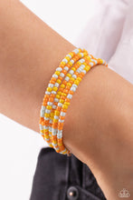 Load image into Gallery viewer, Paparazzi Coiled Candy - Yellow Bracelet
