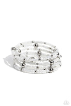 Load image into Gallery viewer, Paparazzi Refined Retrograde - White Bracelet
