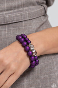 Paparazzi Shopaholic Showdown - Purple Bracelet