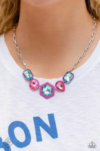 Paparazzi Evolving Elegance - Pink Necklace