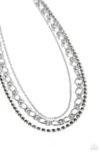 Load image into Gallery viewer, Paparazzi Tasteful Tiers - Green Necklace
