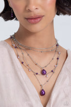 Load image into Gallery viewer, Paparazzi SASS with Flying Colors - Purple Necklace

