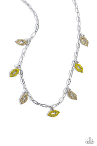 Paparazzi KISS the Mark - Yellow Necklace